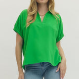 The Easy Everyday Split-Neck Top