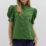 Days Ahead Olive Button Down Top