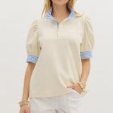 Straight Seaside Top Cream