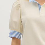 Straight Seaside Top Cream
