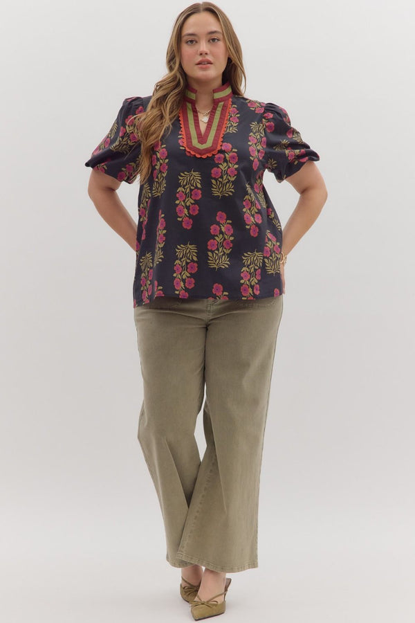 Meadow Bloom Blouse | Plus Size Available