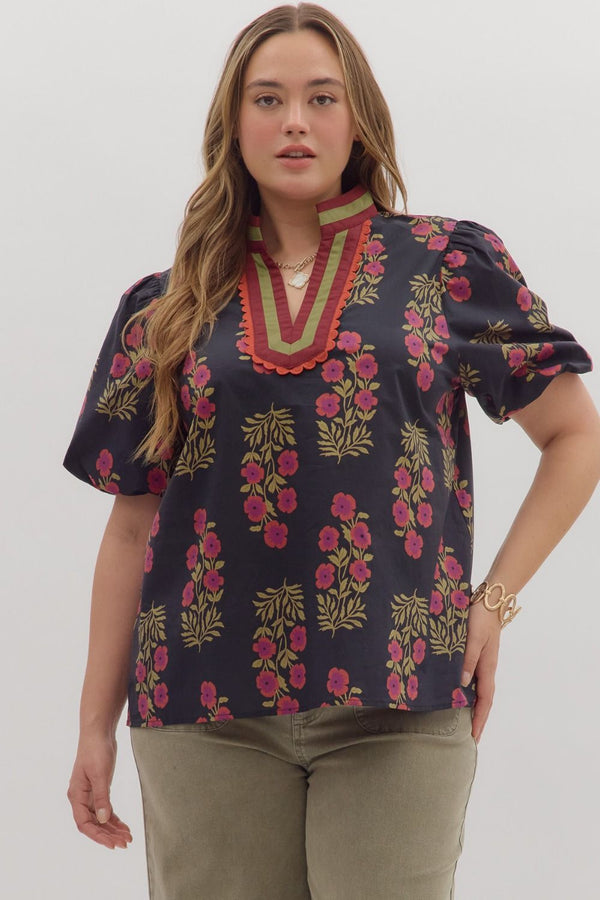 Meadow Bloom Blouse | Plus Size Available