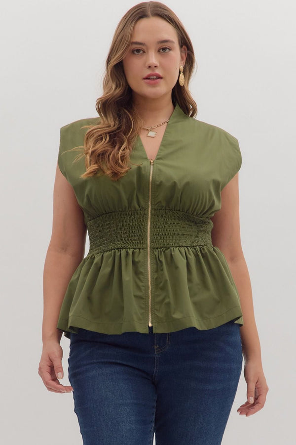 Here I Am Zip Top | Available in Plus Size