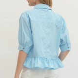 The Polished & Pretty Button Down | Light Blue