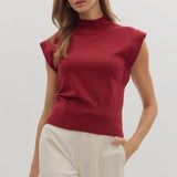 Effortless Edge Short Sleeve Sweater  Top