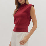Effortless Edge Short Sleeve Sweater  Top