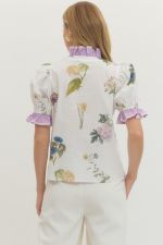 Pressed Petals Blouse- Off White