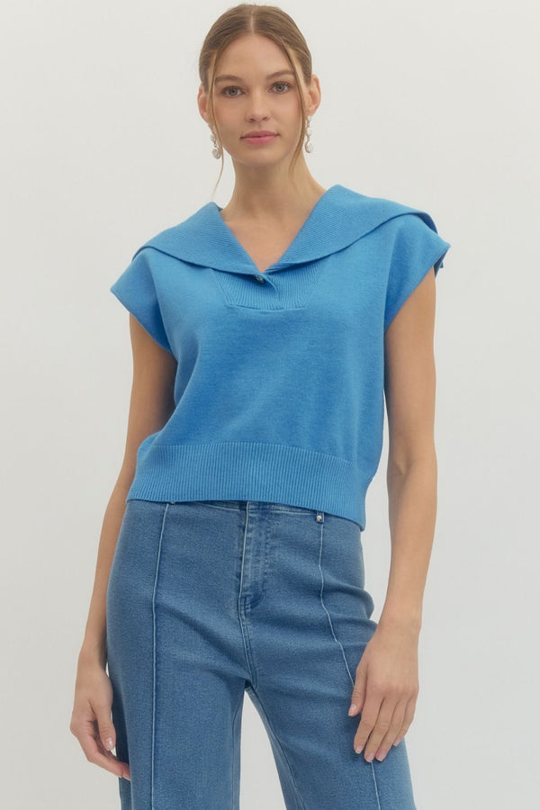 Coastal Chic Sailor Sweater Top