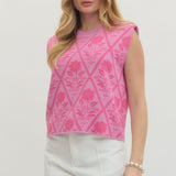 The Garden Grid Knit Top