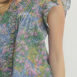 Flower Garden Flutter Top