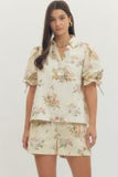Sweet Magnolia Floral Blouse