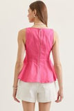 Pink Paradise Peplum Blouse