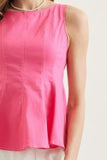Pink Paradise Peplum Blouse