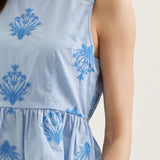 Powder Blue Petals Top