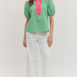 Sweet Escape Gingham Top