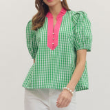 Sweet Escape Gingham Top