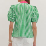 Sweet Escape Gingham Top