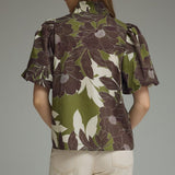 Olive Grove Blooms Top