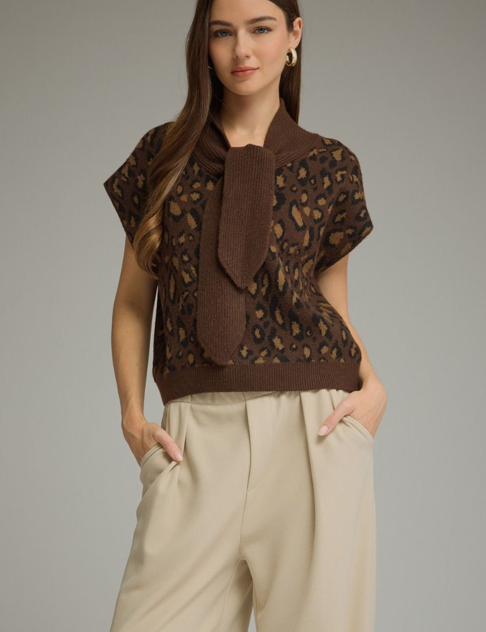 Wild About You Leopard Sweater Top
