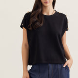 Shoulder Button Detail Top