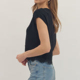 The Lace Edit Short Sleeve Sweater