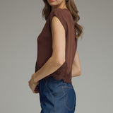 The Lace Edit Short Sleeve Sweater