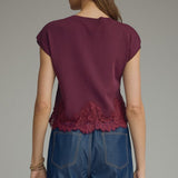 Merlot Moment Lace Top