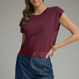 Merlot Moment Lace Top