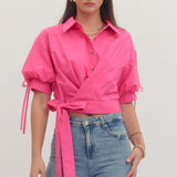 Pink Wrap Top