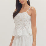 White Sands Eyelet Tank