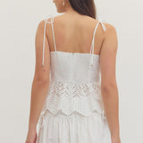 White Sands Eyelet Tank