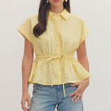 Cinched & Chic Peplum Top