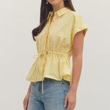 Cinched & Chic Peplum Top