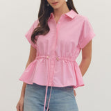 Cinched & Chic Peplum Top