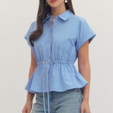 Cinched & Chic Peplum Top