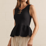 The Monaco Peplum Top