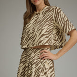 Fierce & Free Tiger Print Crop Top