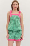 Picnic Party Peplum Top