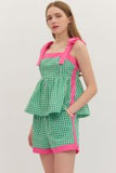 Picnic Party Peplum Top