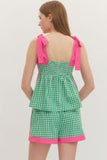 Picnic Party Peplum Top