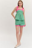 Picnic Party Peplum Top