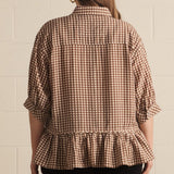 Brown Sugar Gingham Top