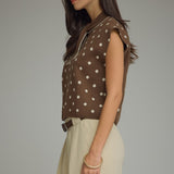 The Dot To Dot Sweater Top