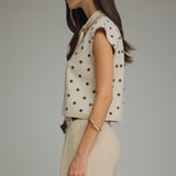 The Dot To Dot Sweater Top