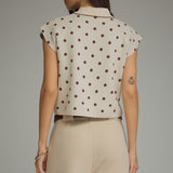 The Dot To Dot Sweater Top