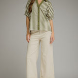 Olive Hour Stripe Top