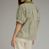 Olive Hour Stripe Top