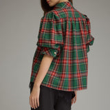 Home for the Holidays Plaid Top