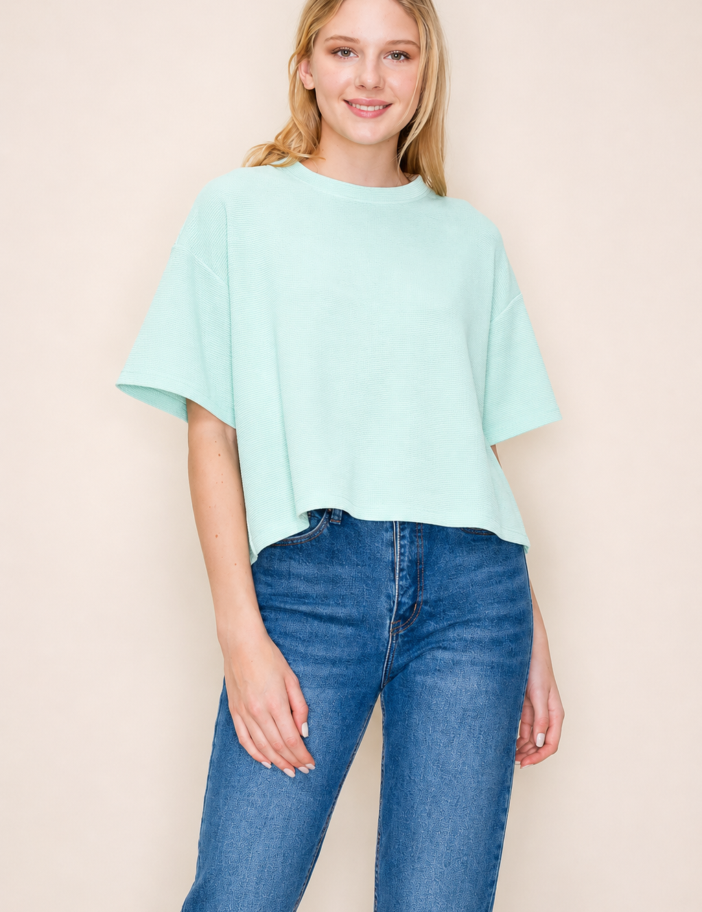 Misty Morning Cloud Knit Tee