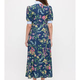 Navy Blossom Dress